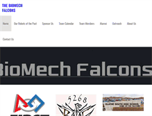 Tablet Screenshot of biomechfalcons.com
